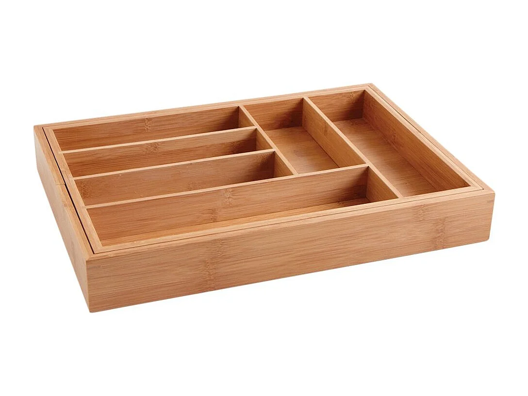 Range-couverts extensible en bambou