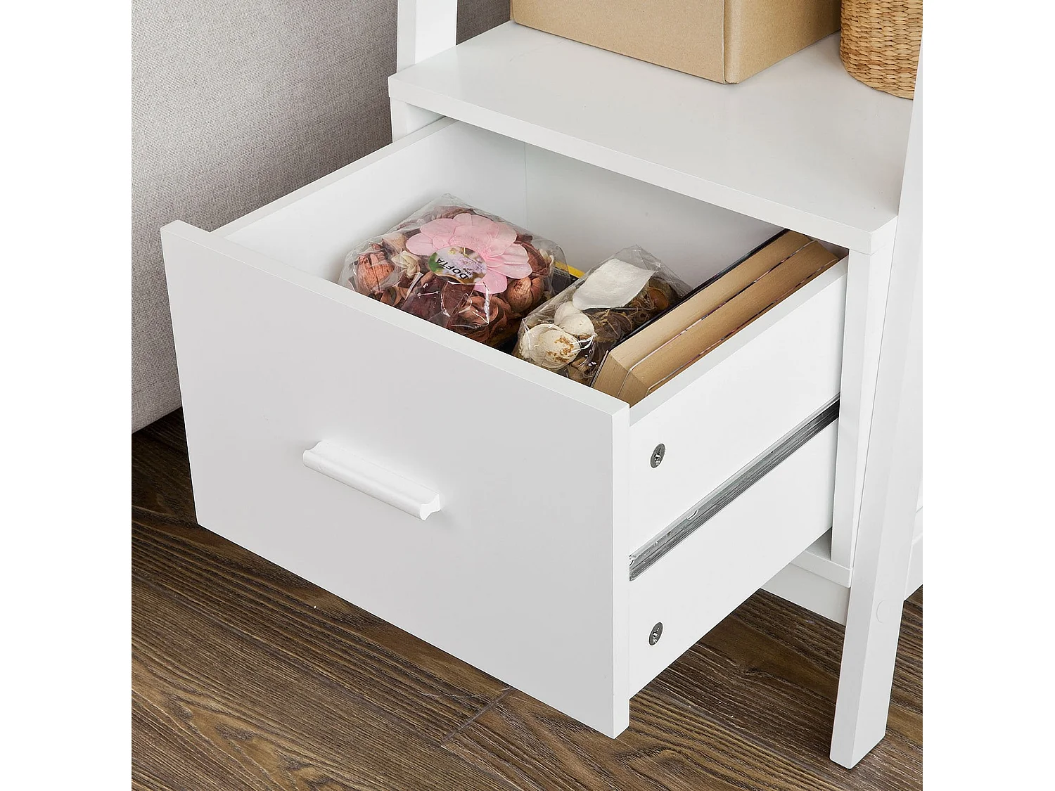 Estantería en Escalera de Madera, Estanterías Librerias, Estanterias de Diseño, FRG116-K-W SoBuy ES