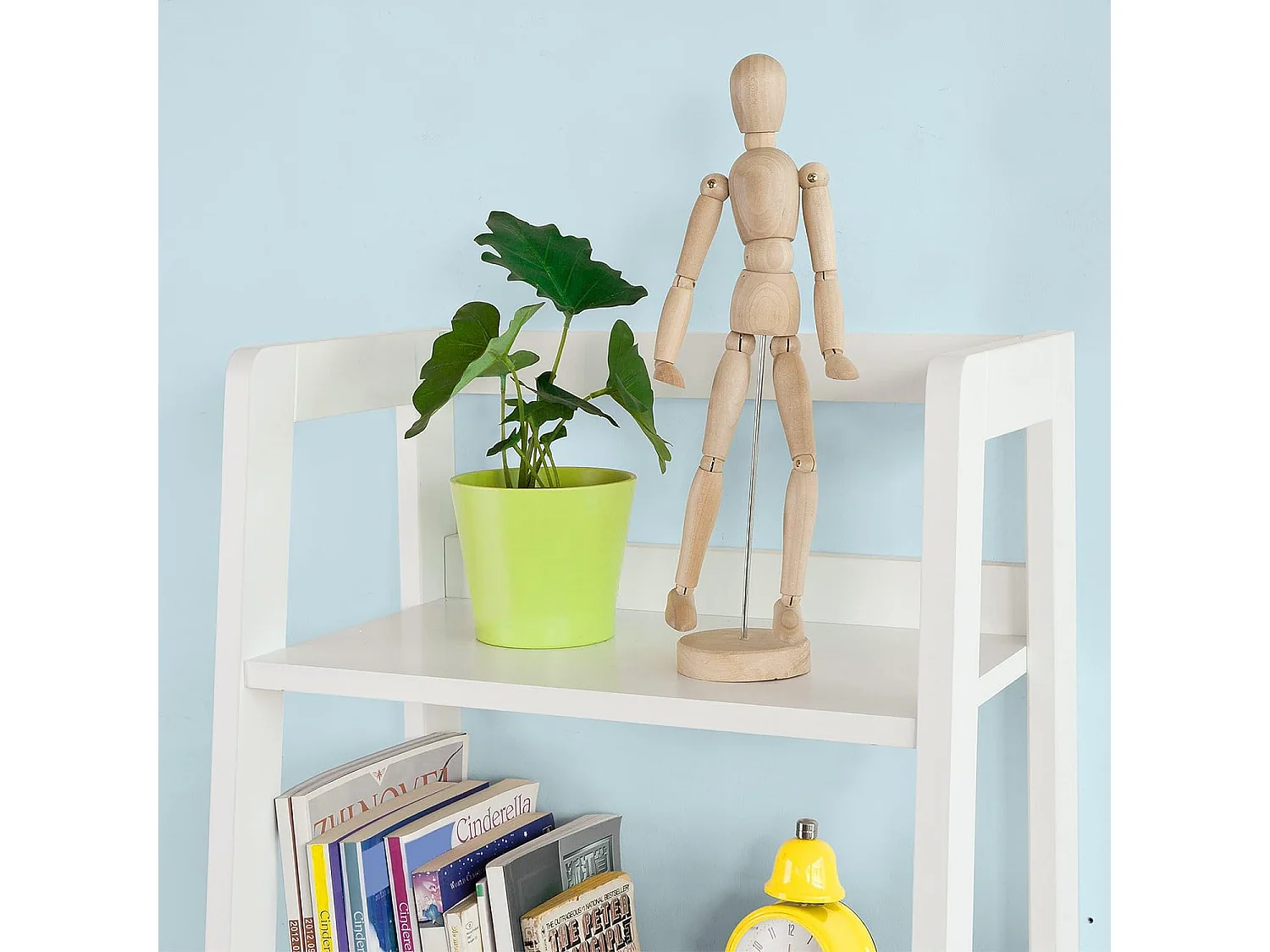 Estantería en Escalera de Madera, Estanterías Librerias, Estanterias de Diseño, FRG116-K-W SoBuy ES