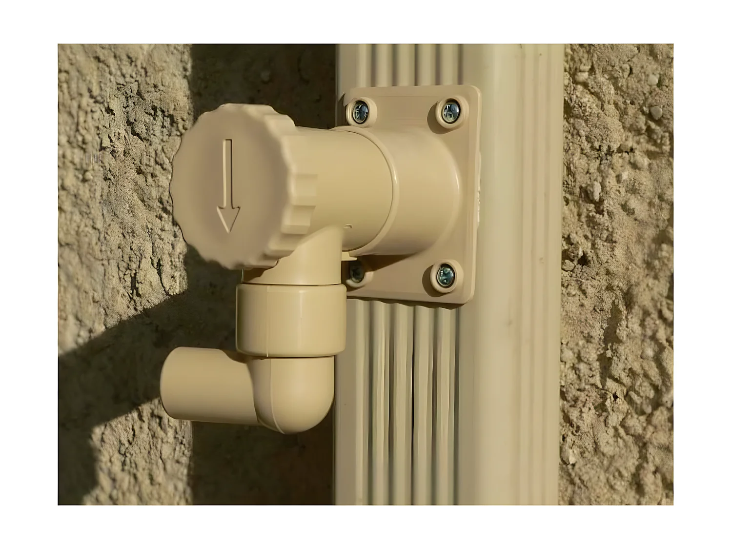 Récupérateur d'eau pour gouttière rectangulaire ou carrée Lot de 2