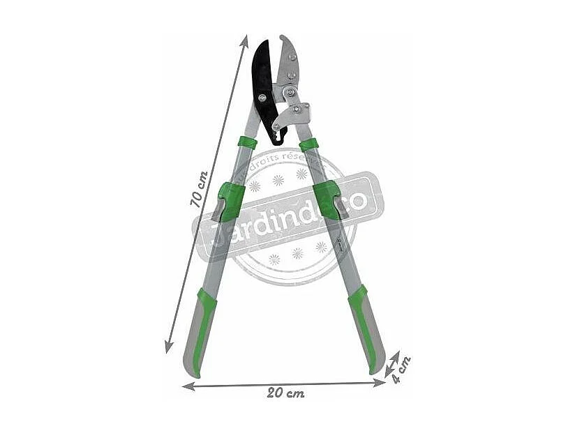 Cortadora de yunque con caja de cambios