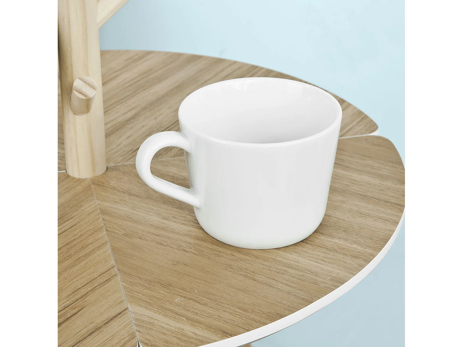 SoBuy  Tavolino da caffè, Tavolino basso da divano,con porta bicchieri,FBT38-WN,IT