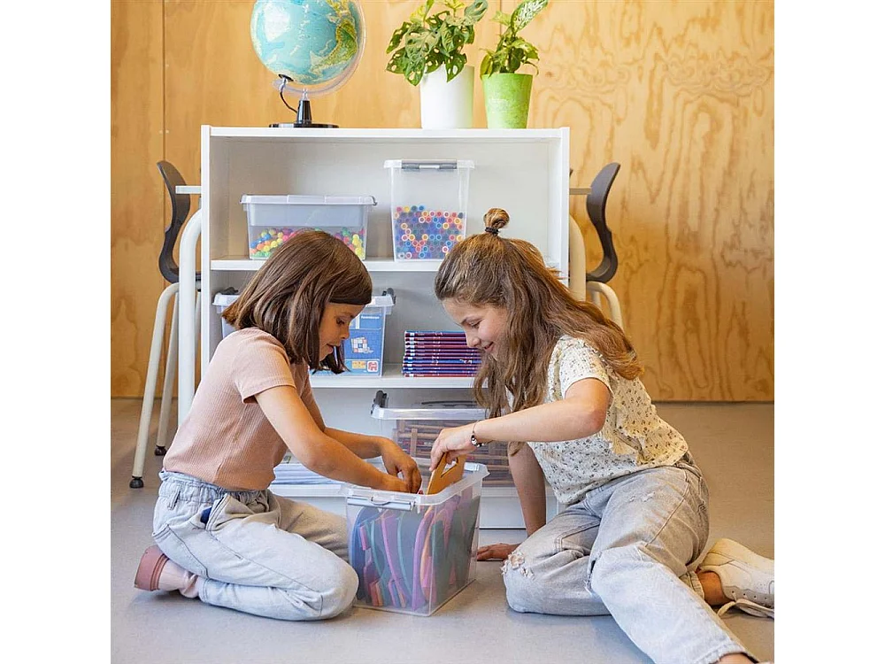 Boîte de rangement en plastique Q-line 22 litres