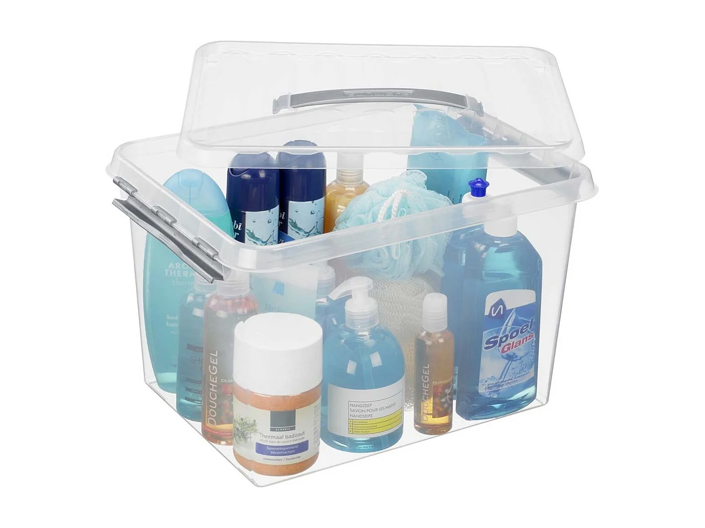 Boîte de rangement en plastique Q-line 22 litres