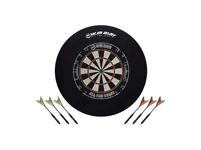 Cible de fléchettes traditionnelle 45 cm et Anneau de protection extérieur