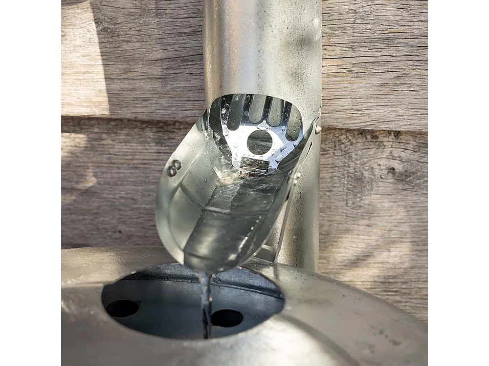 Récupérateur d'eau de pluie en zinc (Lot de 3)