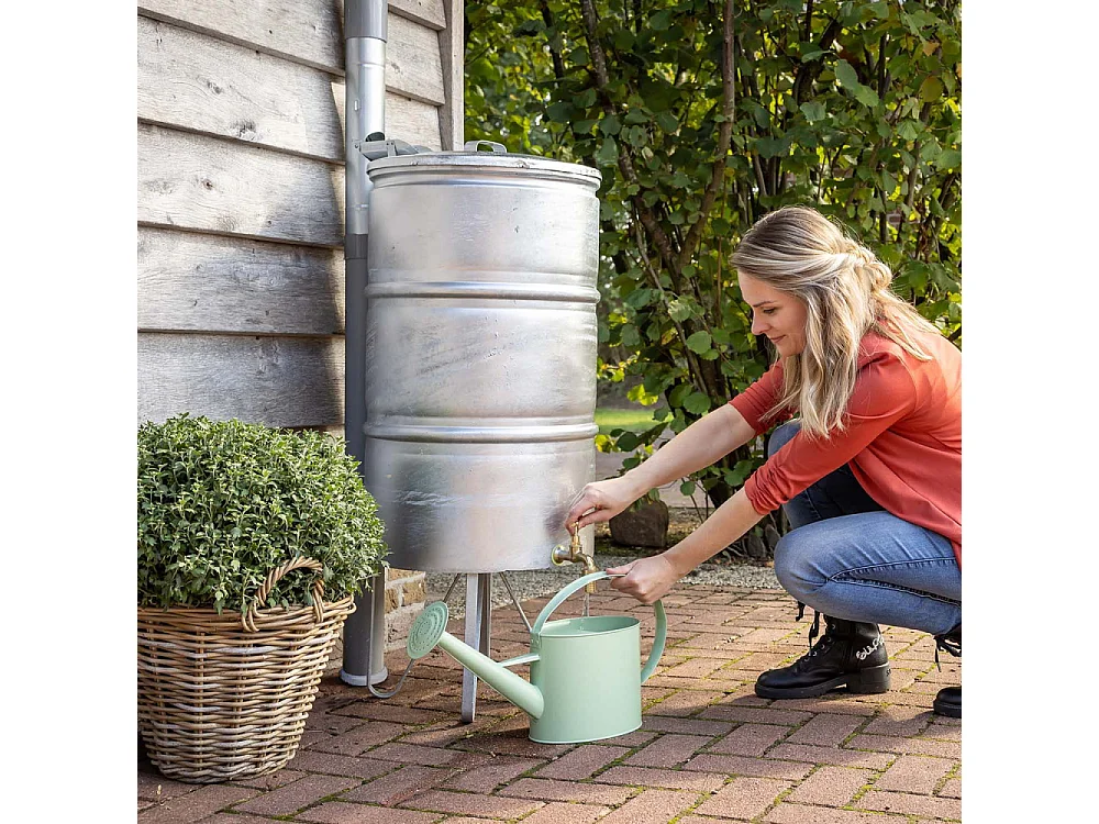 Récupérateur d'eau de pluie en zinc (Lot de 3)