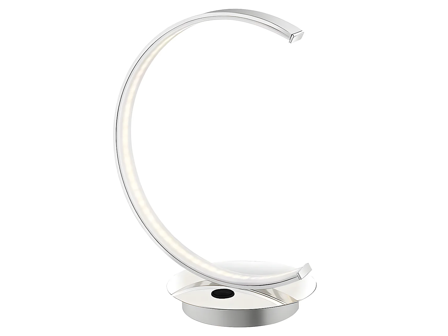 Modèle de bureau en forme d'arc LED UBER chrome 8w AJP