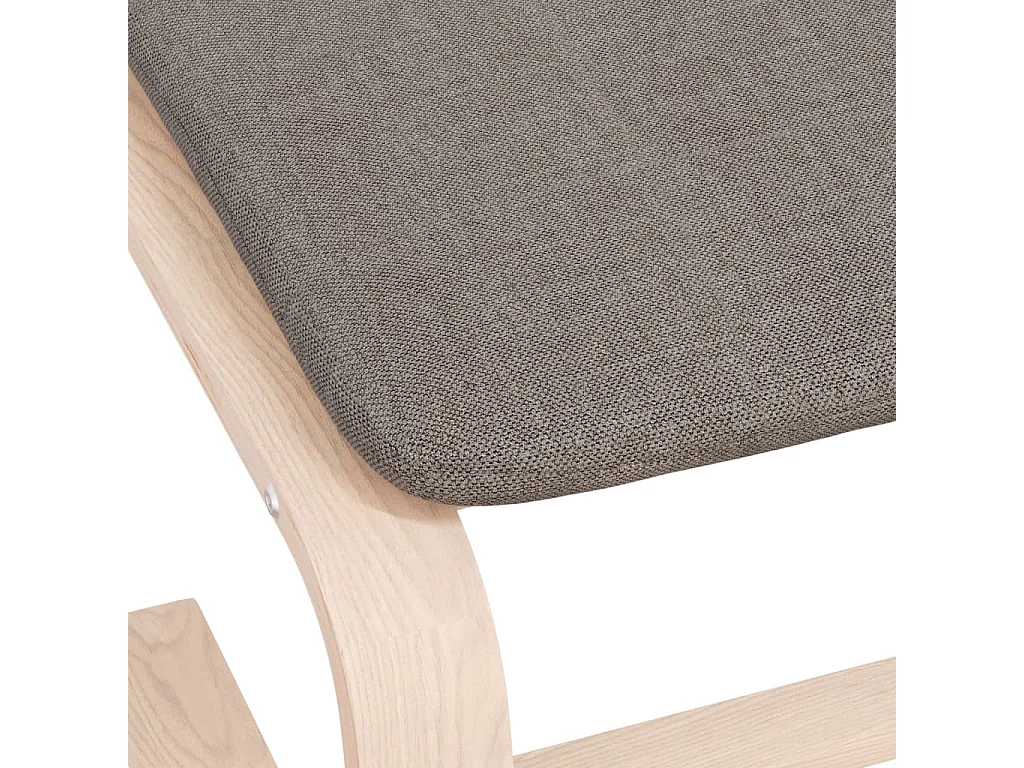 Apoio de pés 51x41x40 cm tecido cinzento-acastanhado