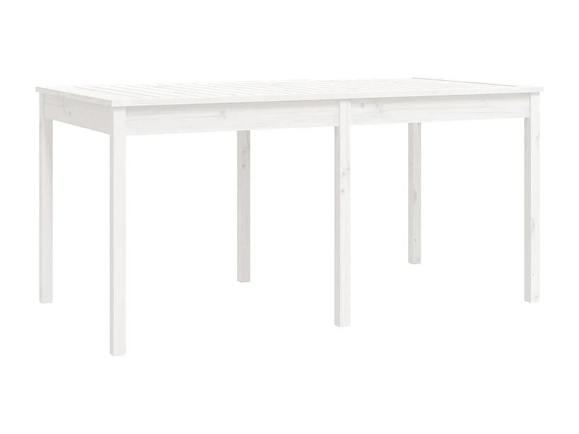 7-delige Tuinset massief grenenhout wit