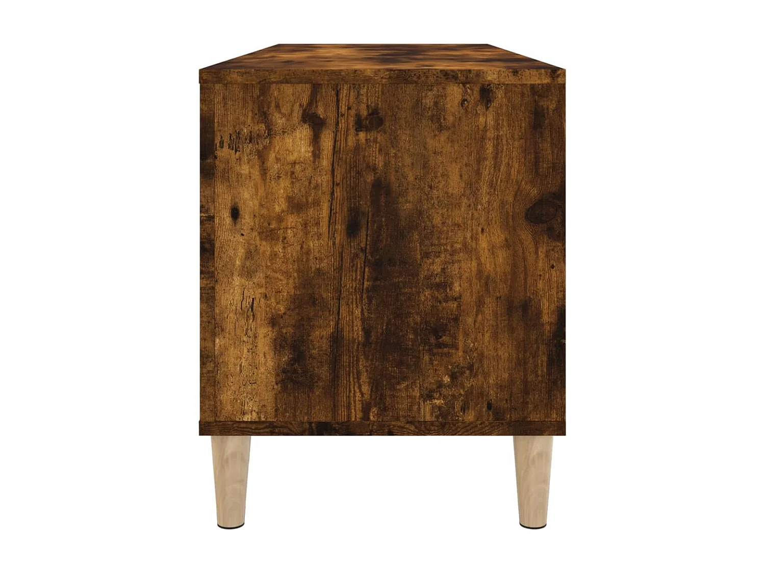 Mueble discos madera contrachapada roble ahumado 100x38x48 cm