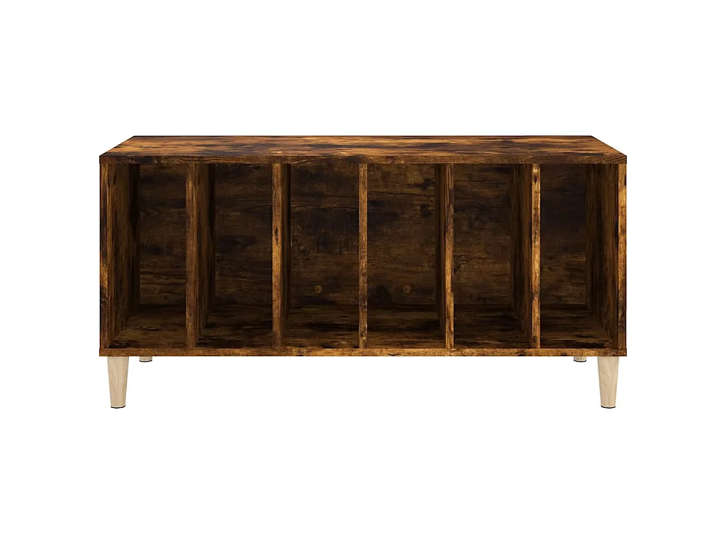 Armoire à disques chêne fumé 100x38x48 cm bois d'ingénierie