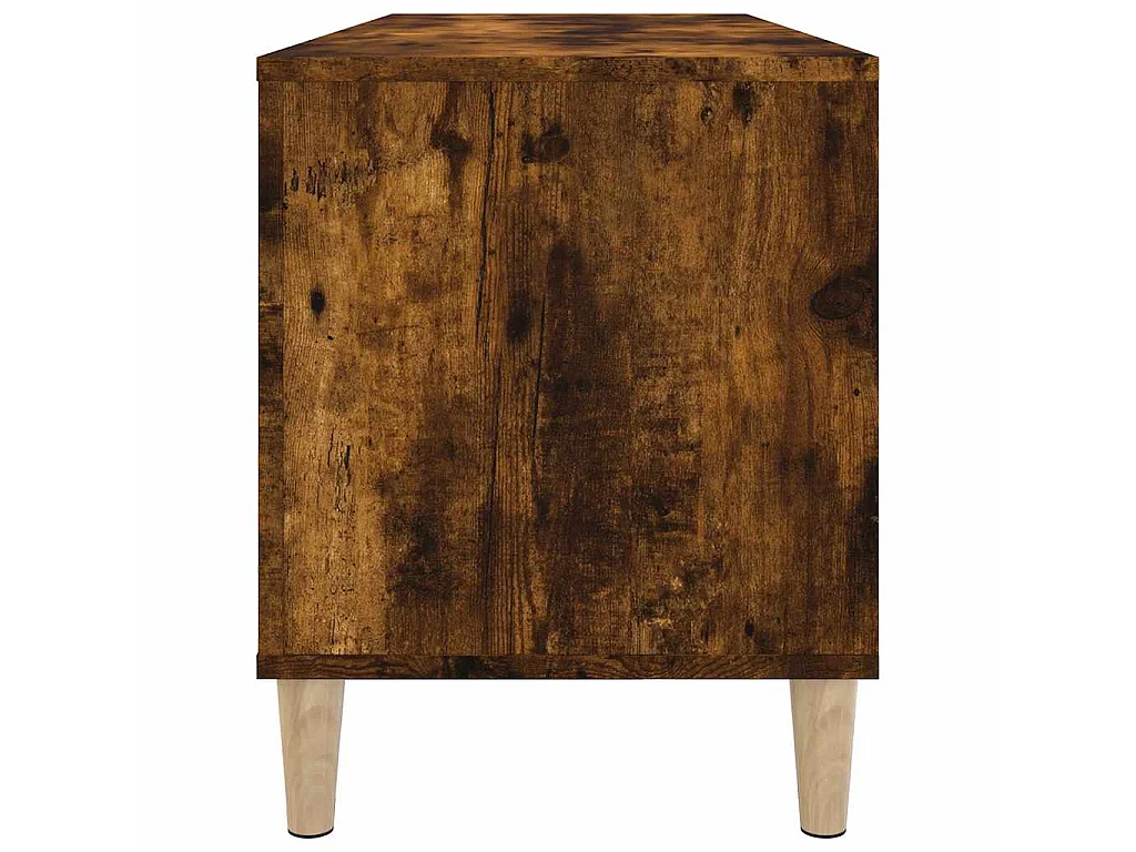 Armoire à disques chêne fumé 100x38x48 cm bois d'ingénierie