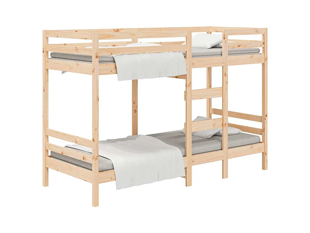 Lit superposé sans matelas 90x190 cm bois de pin massif
