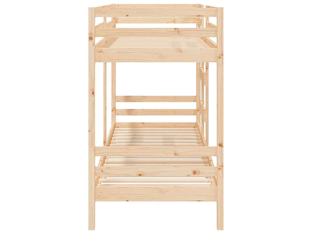 Lit superposé sans matelas 90x190 cm bois de pin massif