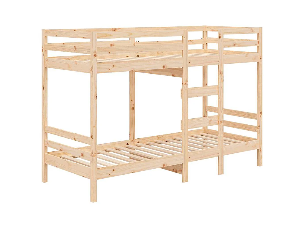 Lit superposé sans matelas 90x190 cm bois de pin massif