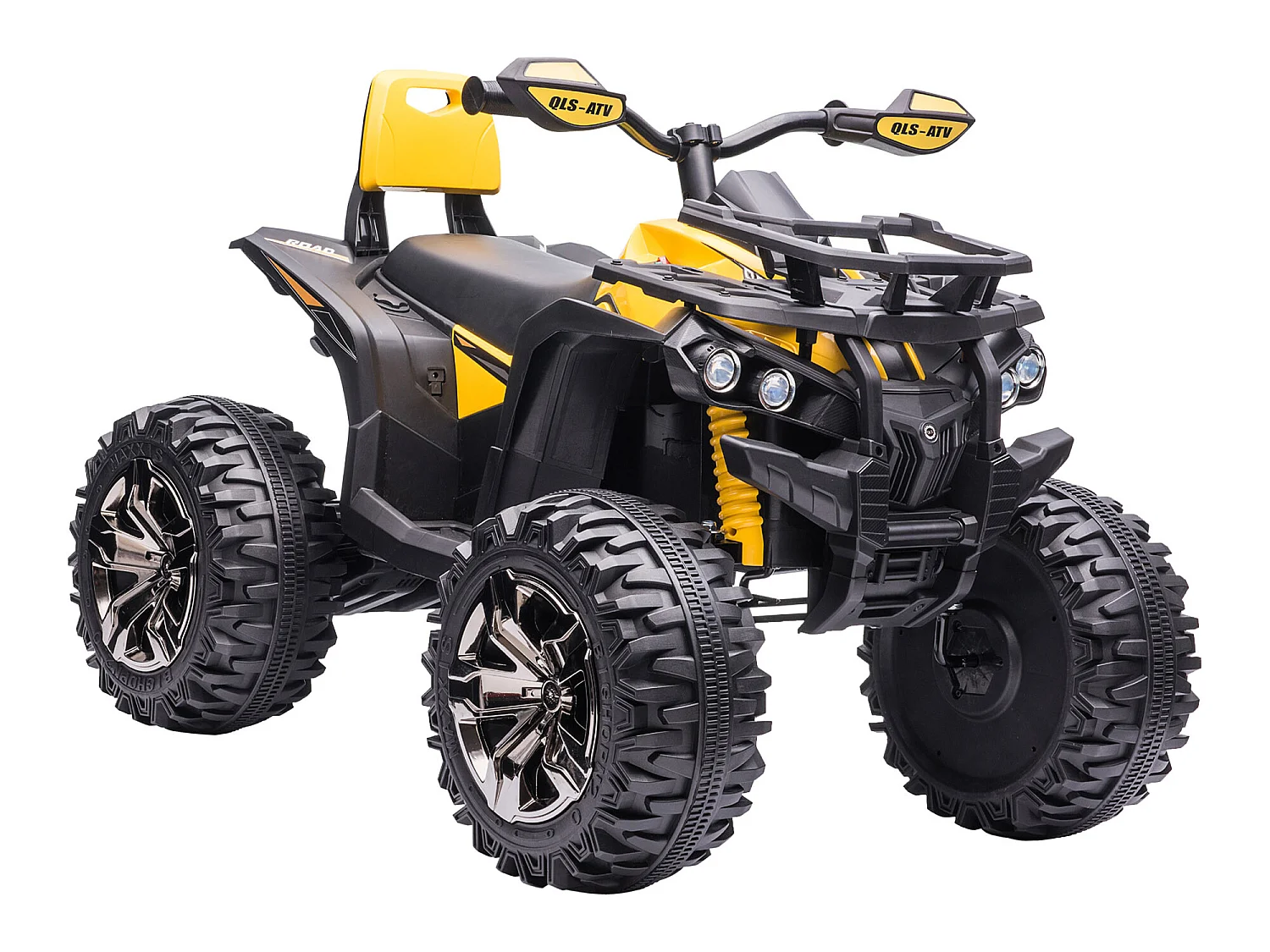 Quad eléctrico infantil amarillo 100x65x73 cm HOMCOM