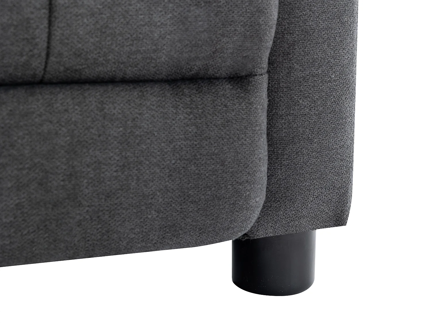 Fotel z funkcją relax tapicerowany antracytowy – JARAMILO