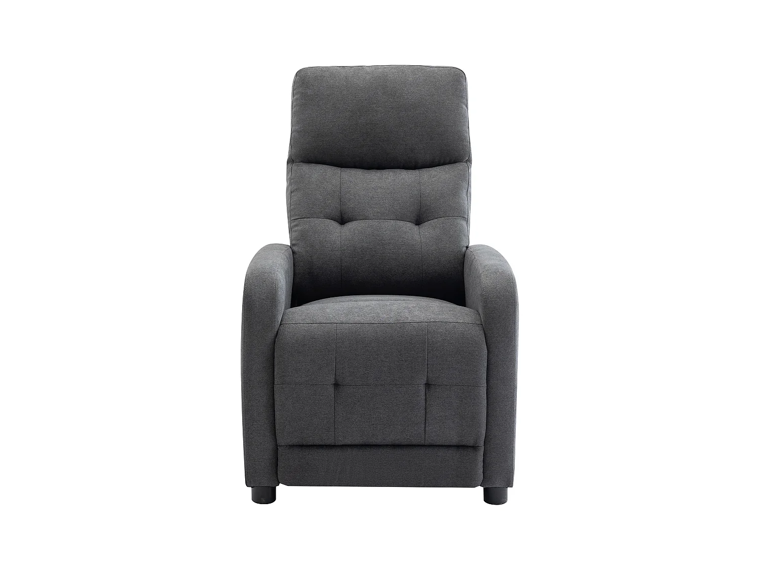 Sillón relax de tela gris antracita JARAMILO