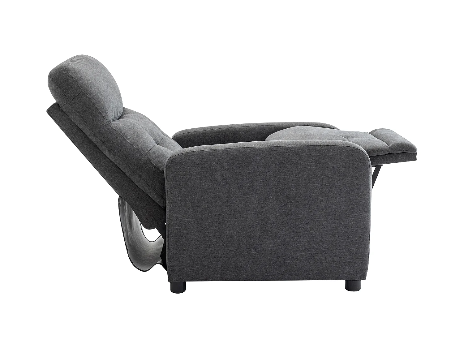 Sillón relax de tela gris antracita JARAMILO