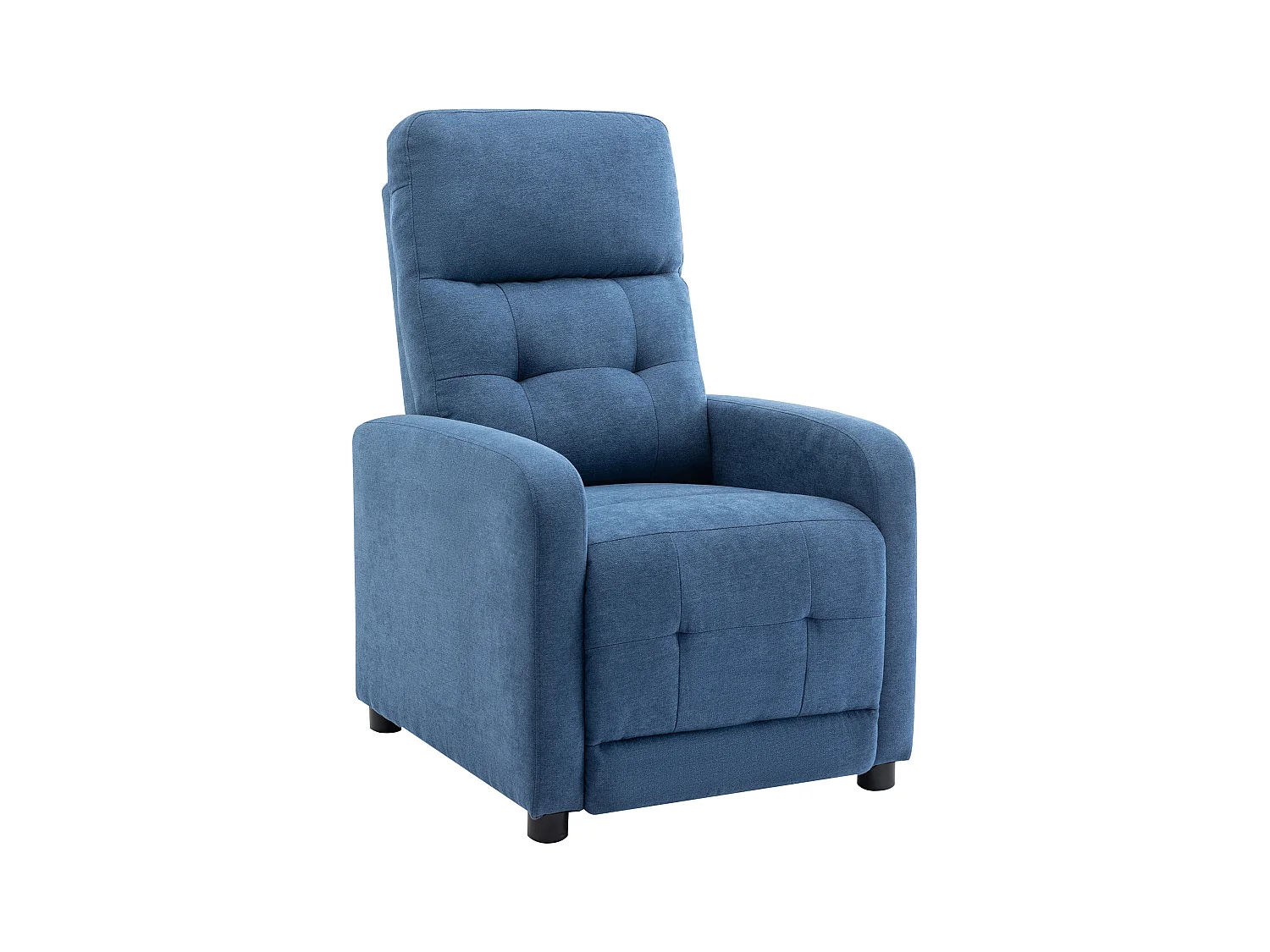 Sillón relax de tela azul JARAMILO