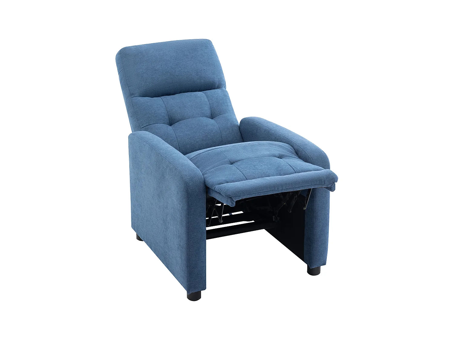Sillón relax de tela azul JARAMILO