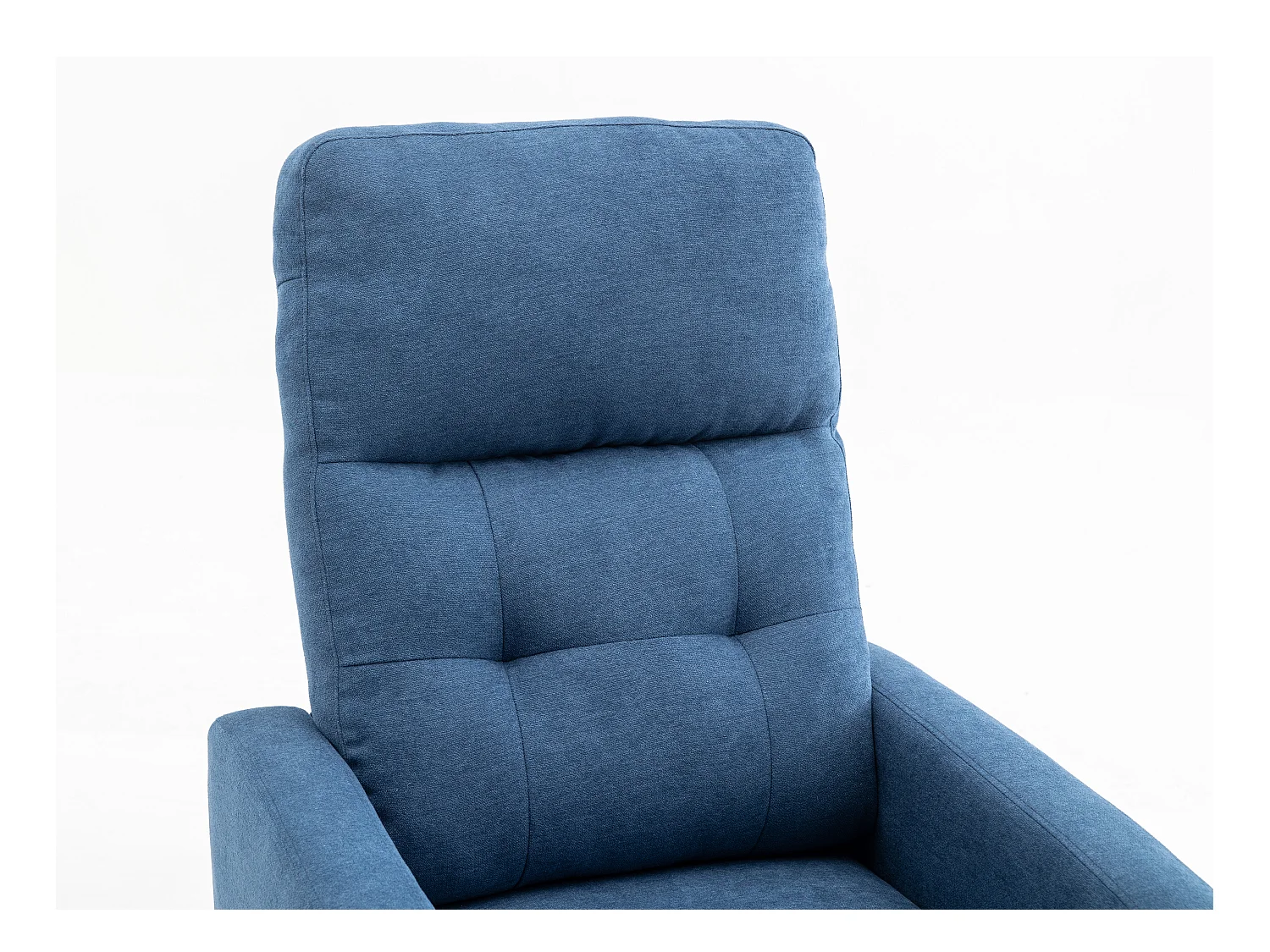 Sillón relax de tela azul JARAMILO