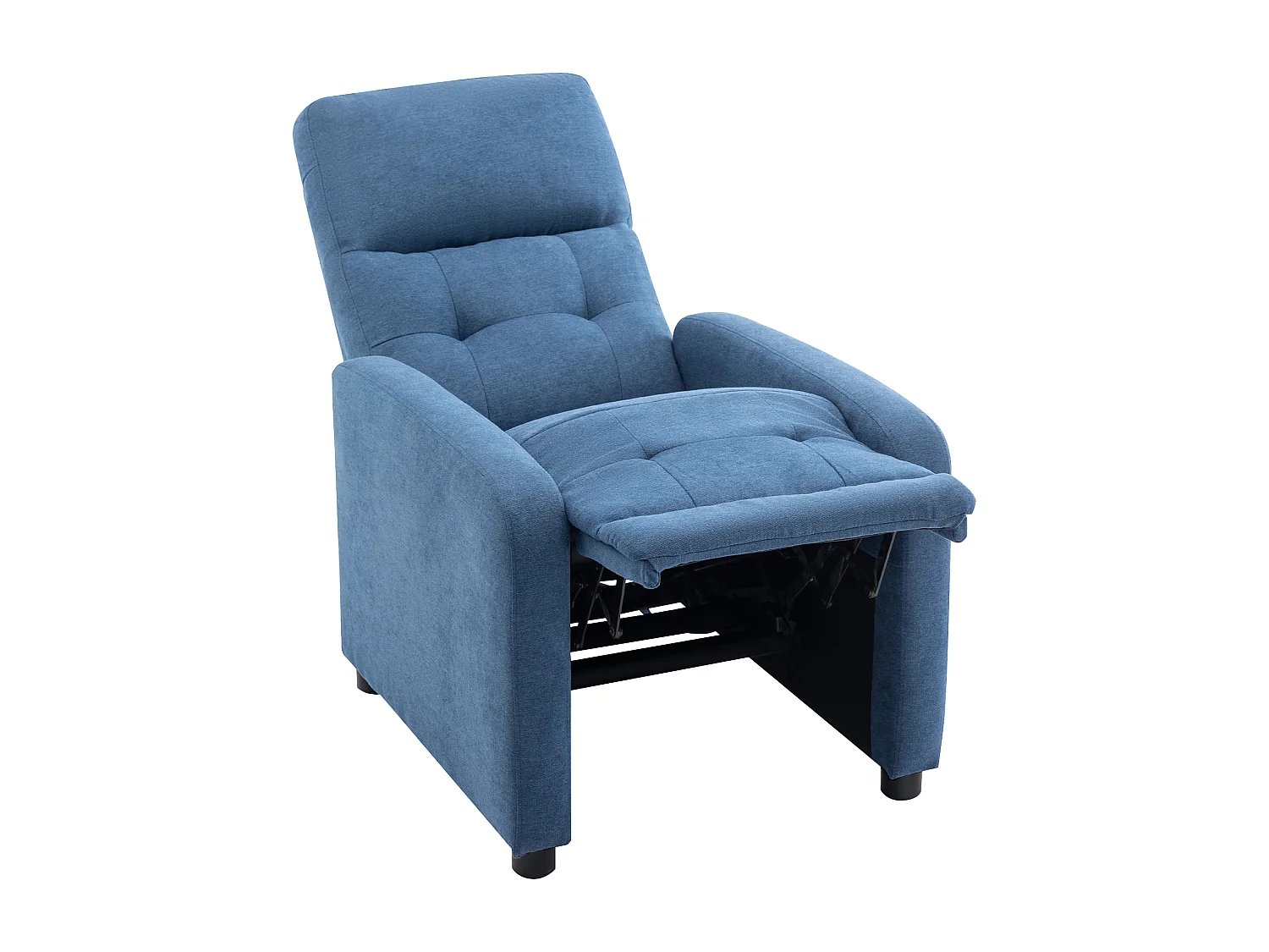 Fauteuil relax en tissu bleu JARAMILO