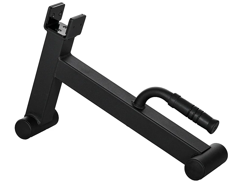 Mini Deadlift pour haltères olympiques - cric d'haltères avec poignée antidérapante - charge max. 200 Kg - acier noir