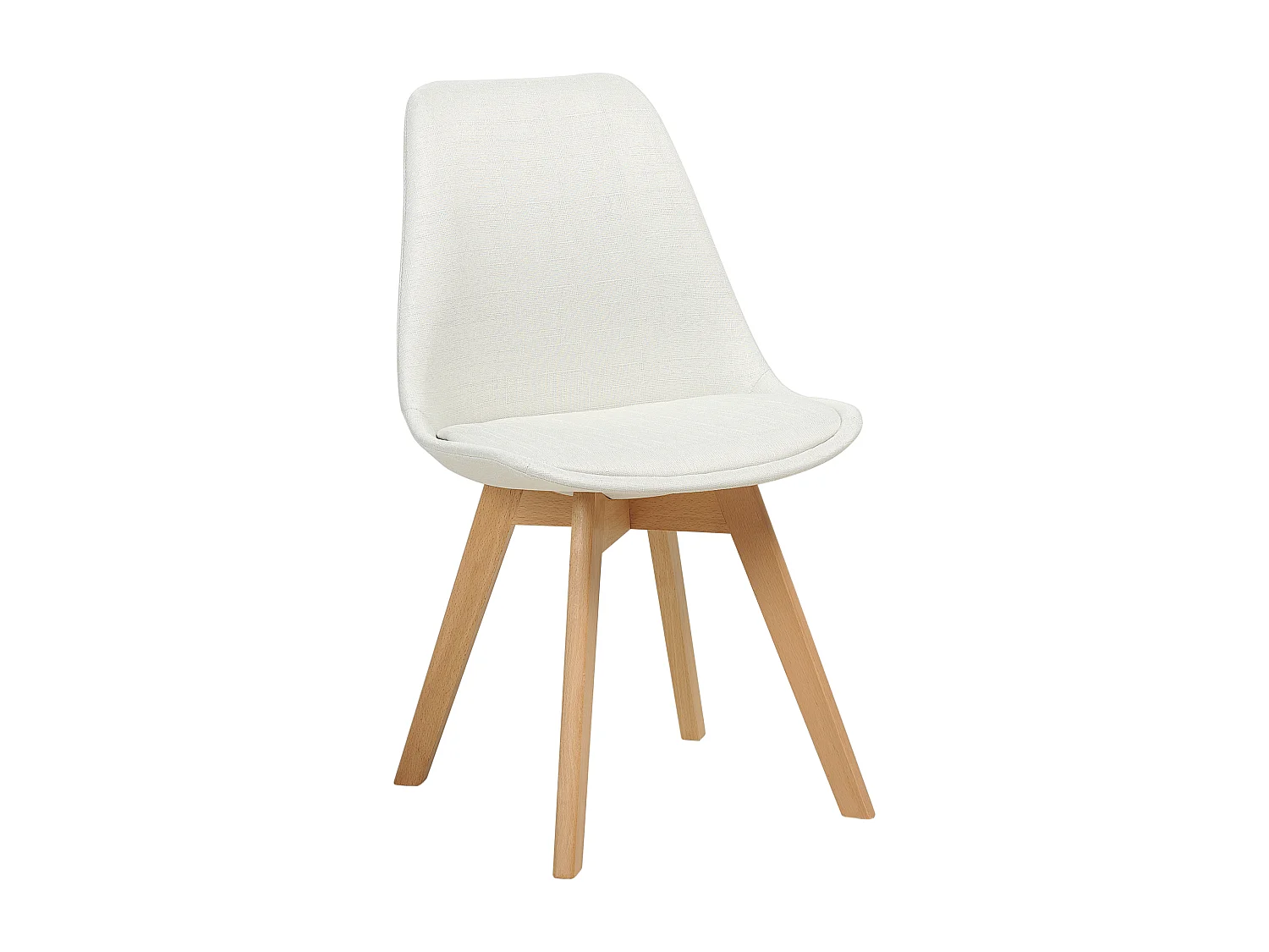 Lot de 2 chaises de salle à manger DAKOTA II Blanc cassé