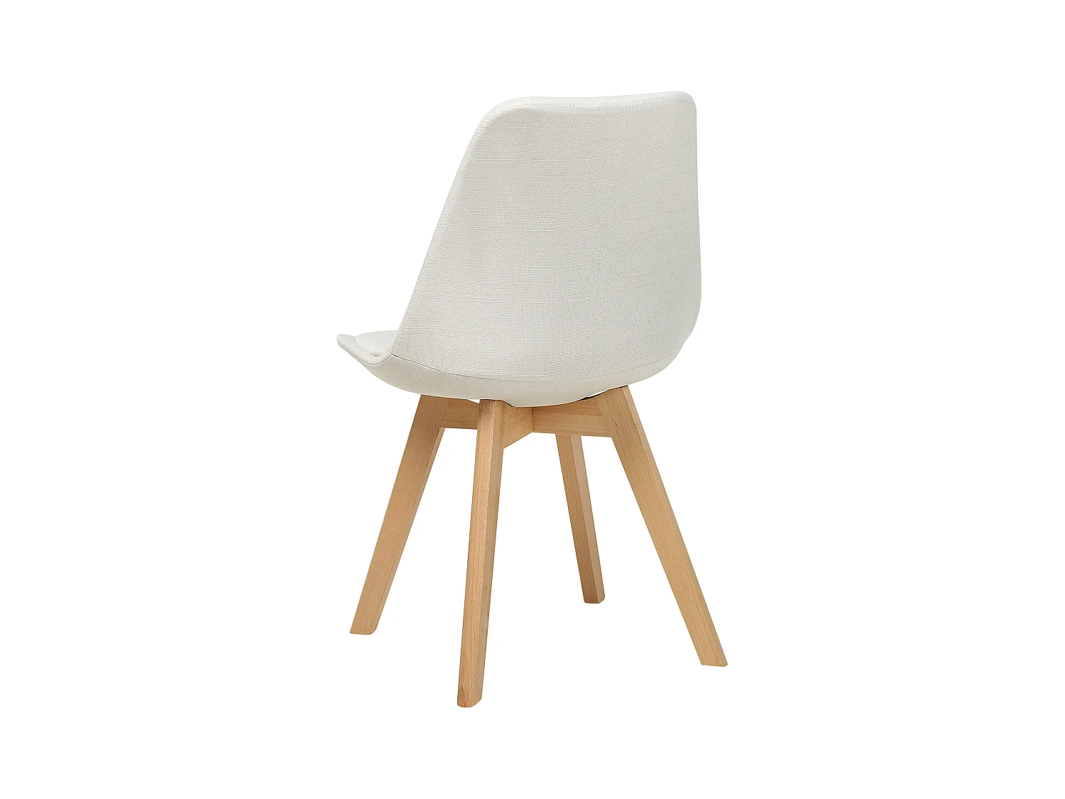 Lot de 2 chaises de salle à manger DAKOTA II Blanc cassé