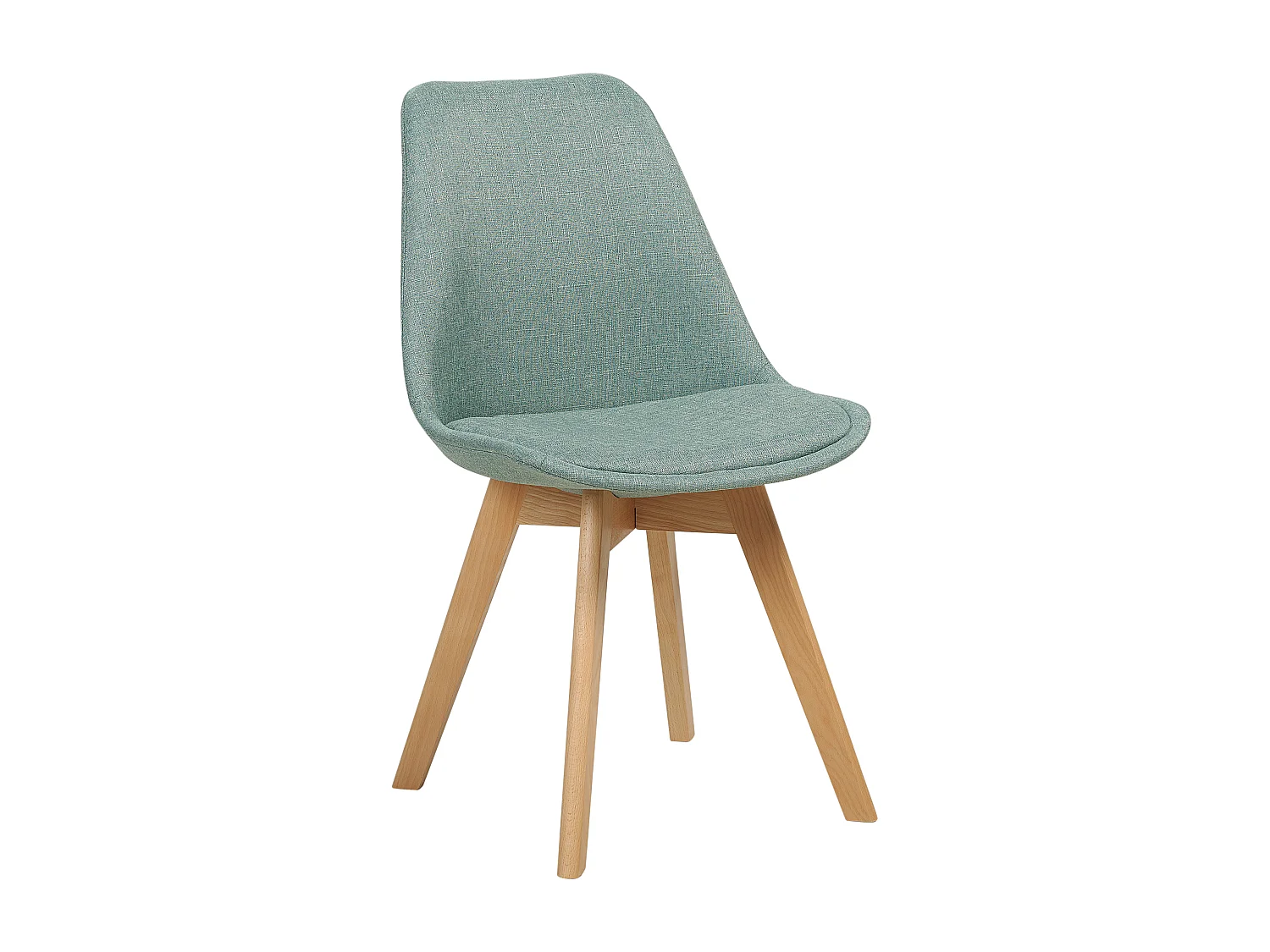 Lot de 2 chaises de salle à manger DAKOTA II Tissu Vert menthe