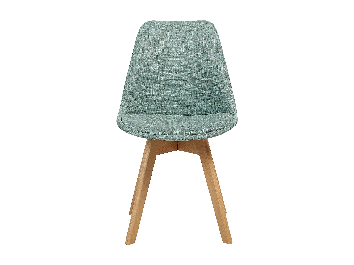 Lot de 2 chaises de salle à manger DAKOTA II Tissu Vert menthe