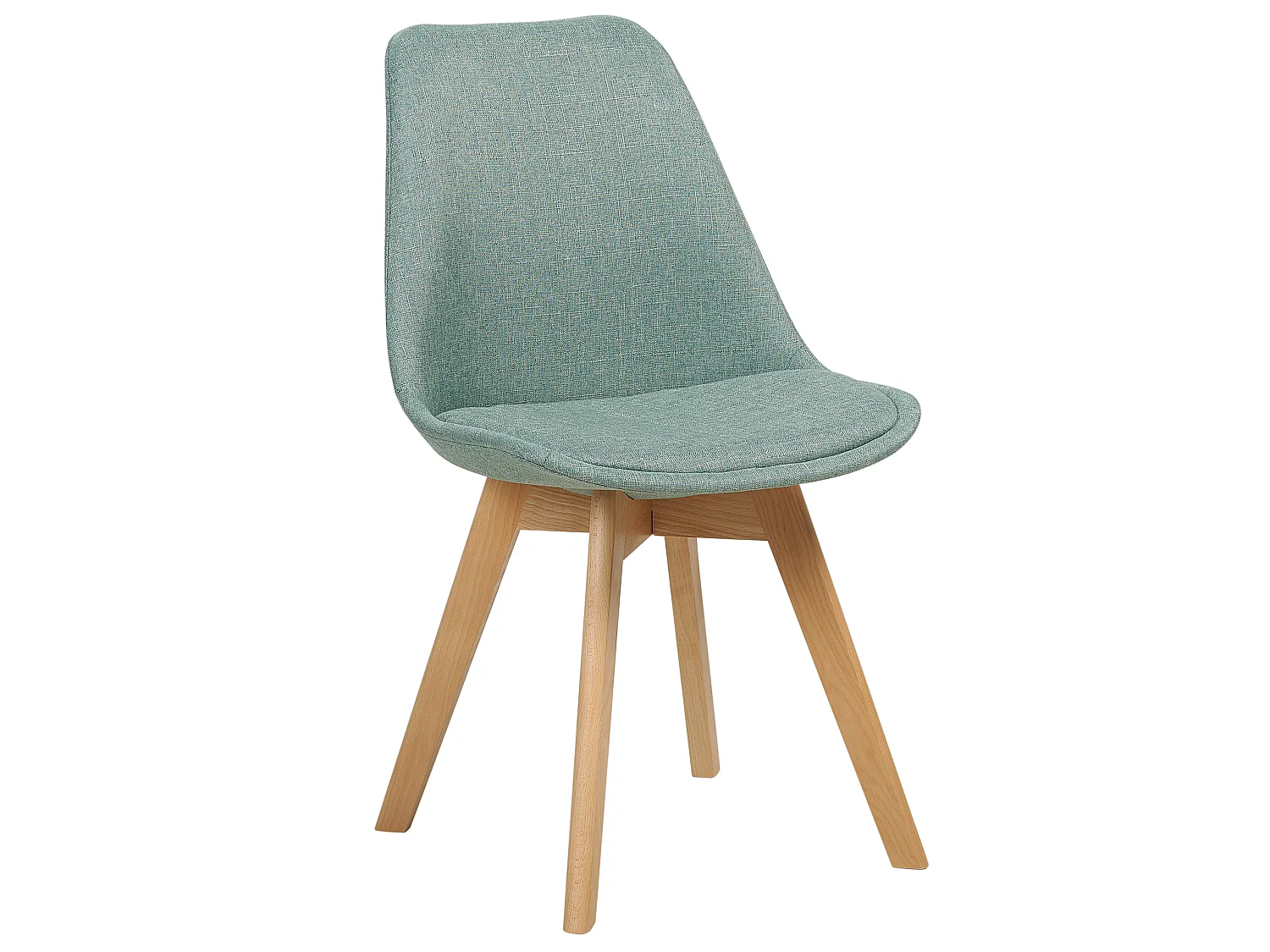 Lot de 2 chaises de salle à manger en tissu vert menthe DAKOTA II