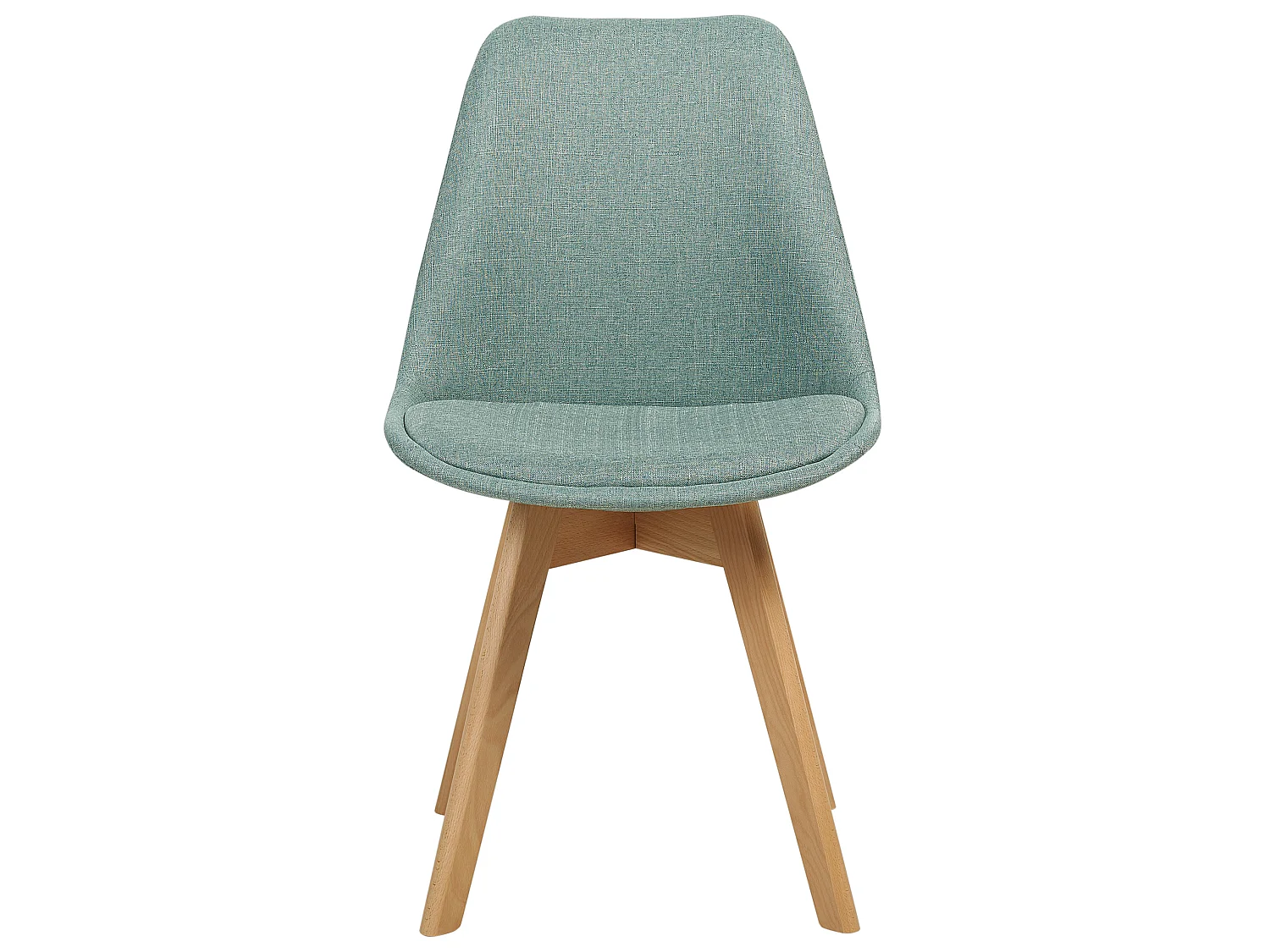 Lot de 2 chaises de salle à manger en tissu vert menthe DAKOTA II