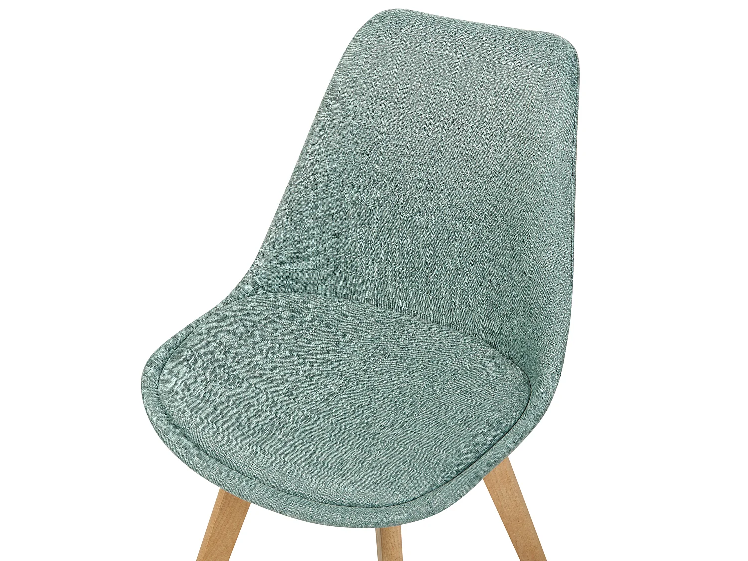 Lot de 2 chaises de salle à manger en tissu vert menthe DAKOTA II