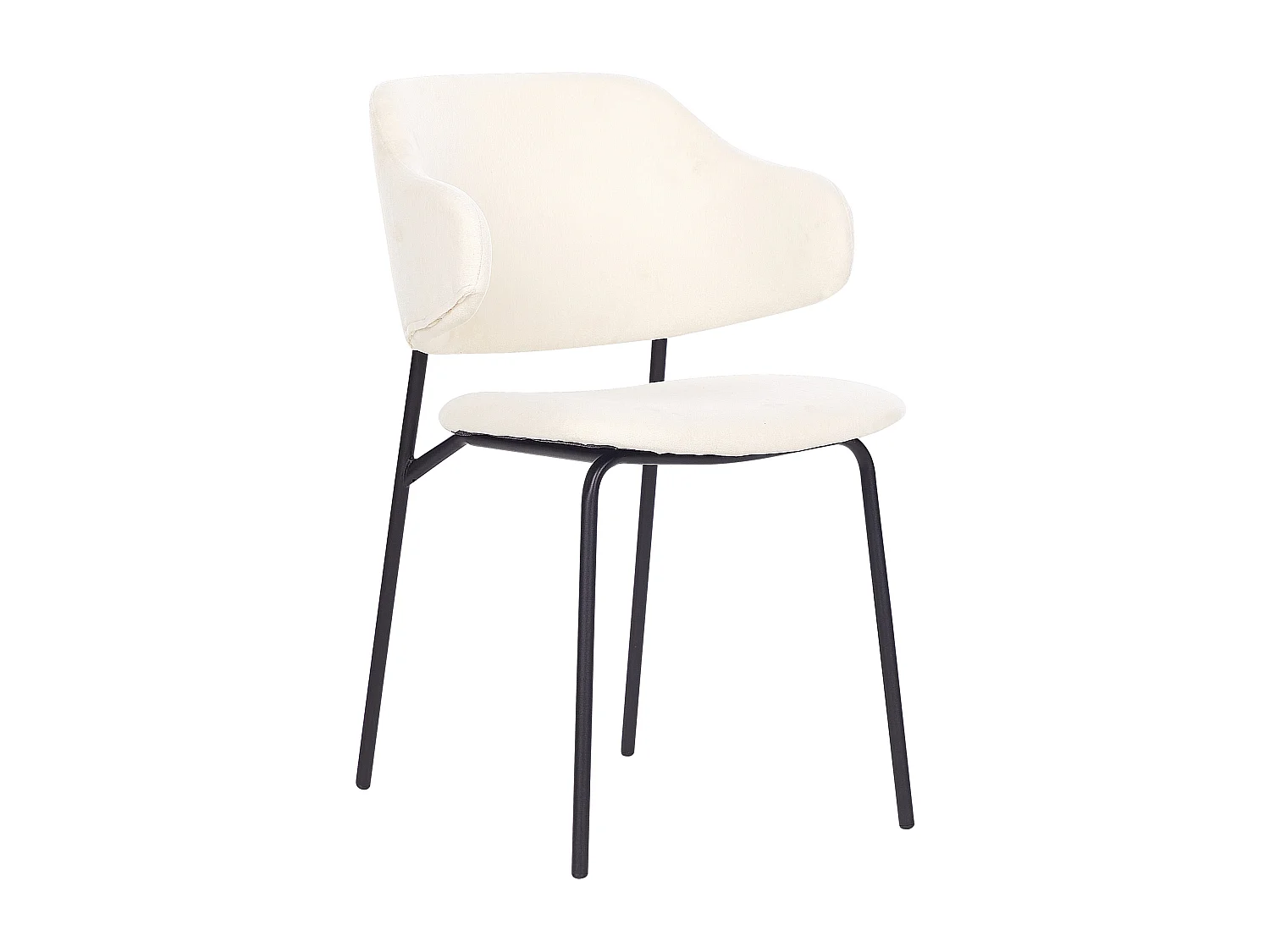 Lot de 2 chaises de salle à manger KENAI Crème