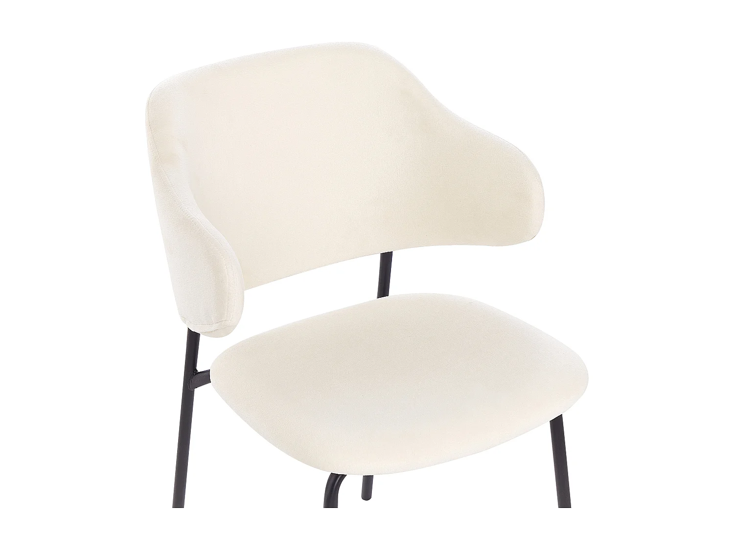 Lot de 2 chaises de salle à manger KENAI Crème