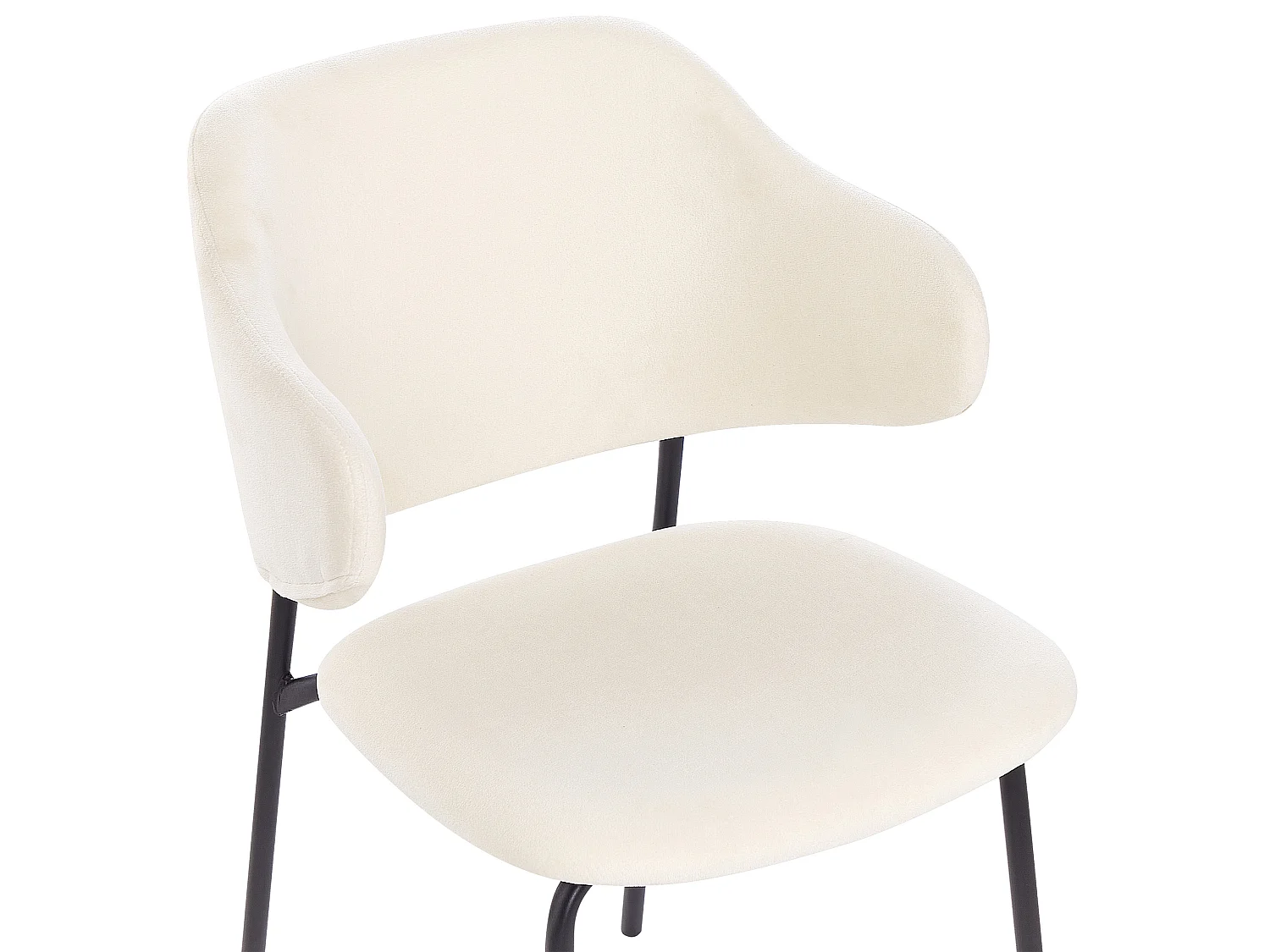 Lot de 2 chaises de salle à manger KENAI Crème