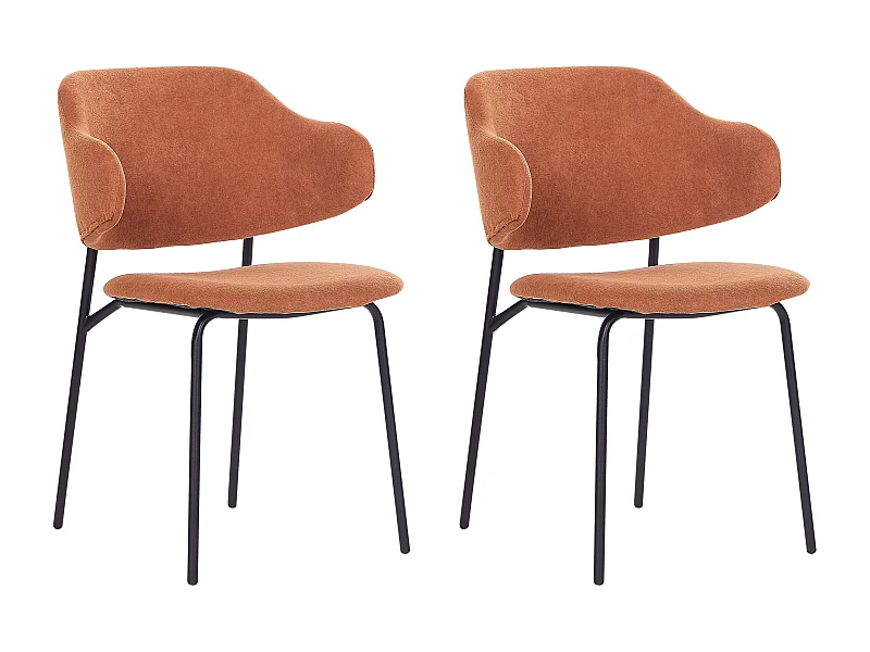 Set di 2 sedie da pranzo KENAI Arancione