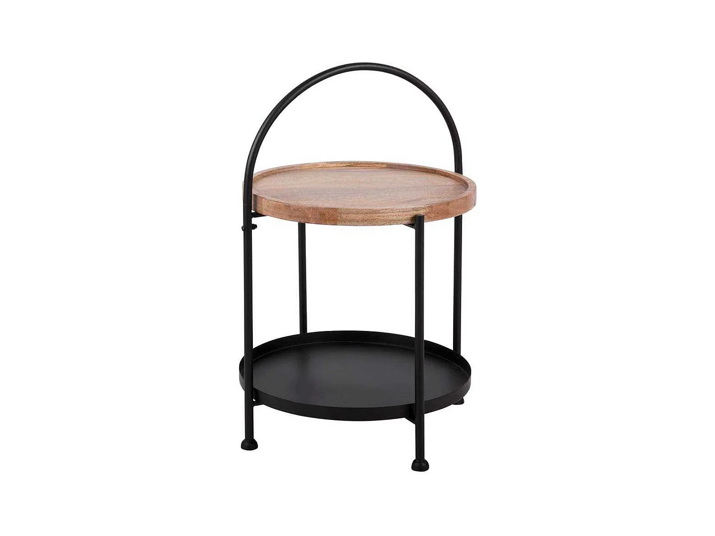 Table d'appoint Tray Noir  Present Time