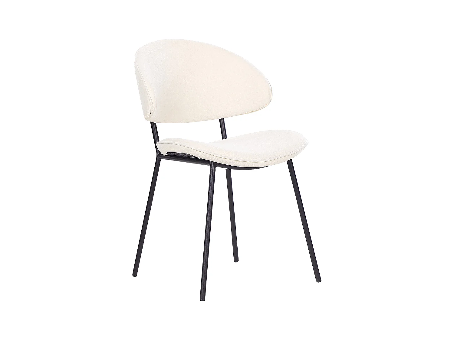 Lot de 2 chaises de salle à manger KIANA Beige clair