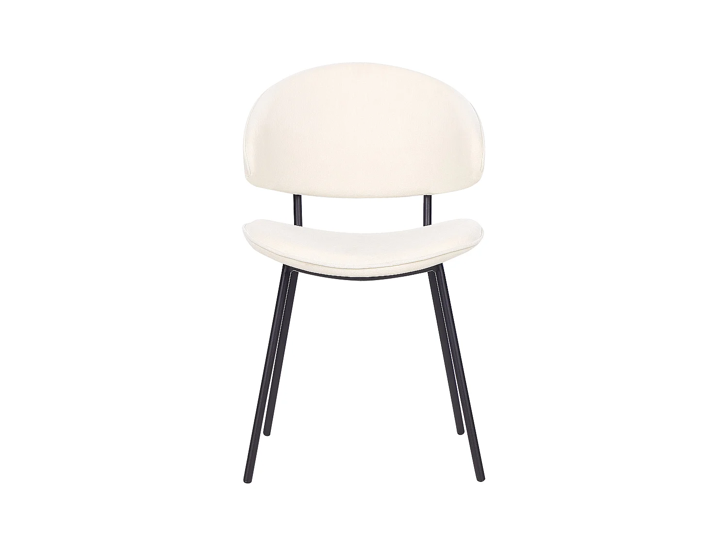 Lot de 2 chaises de salle à manger KIANA Beige clair