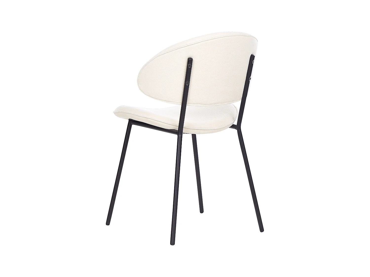 Lot de 2 chaises de salle à manger KIANA Beige clair