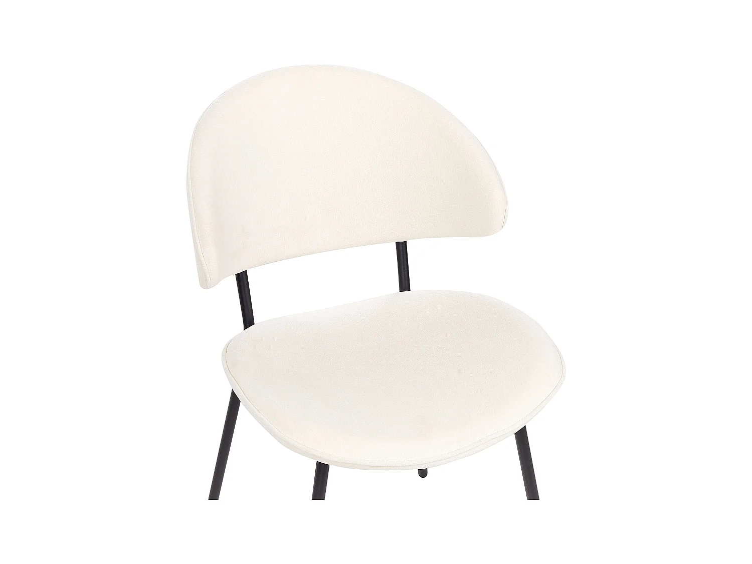 Lot de 2 chaises de salle à manger KIANA Beige clair