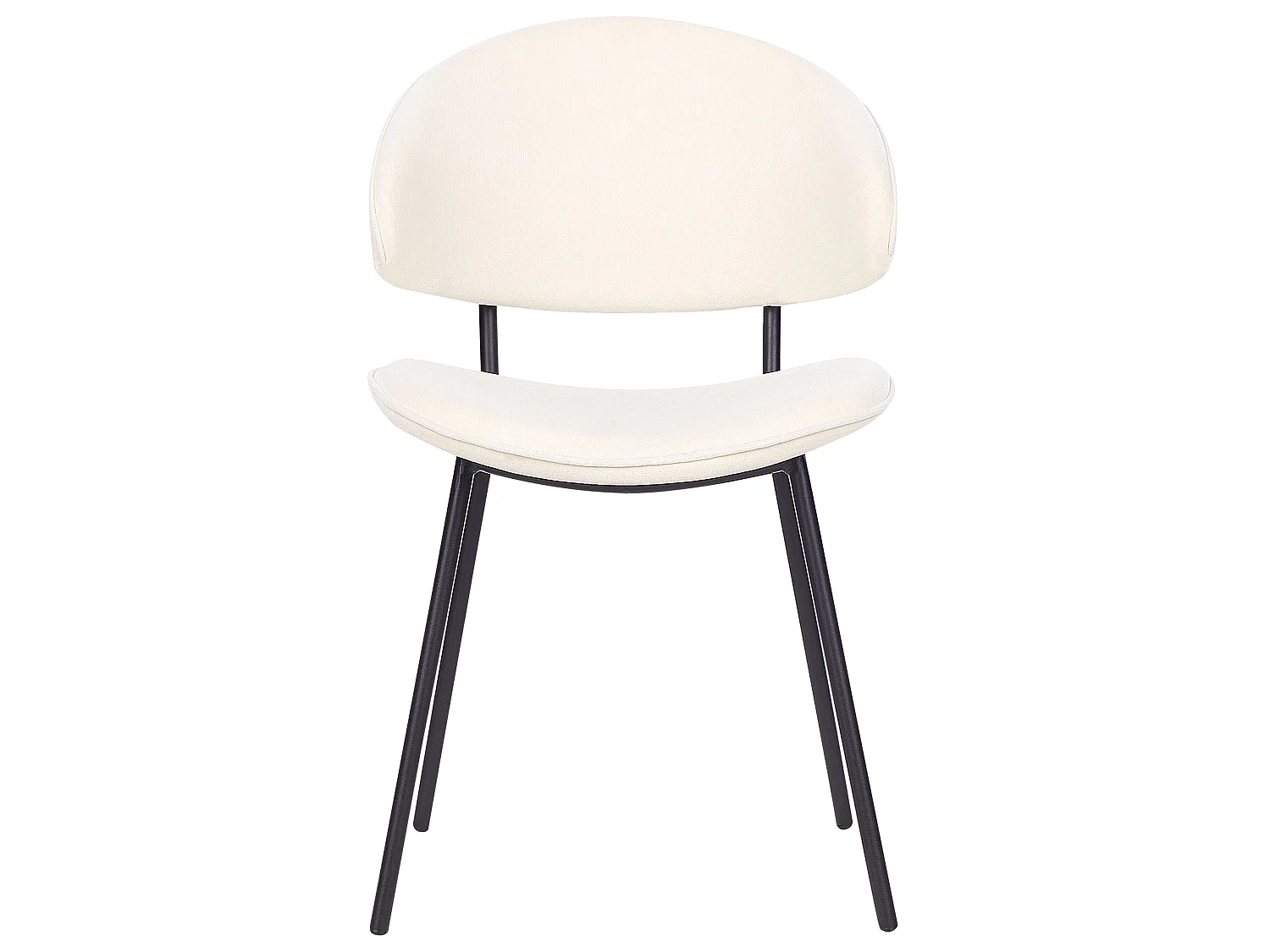 Set med 2 matstolar KIANA Ljusbeige