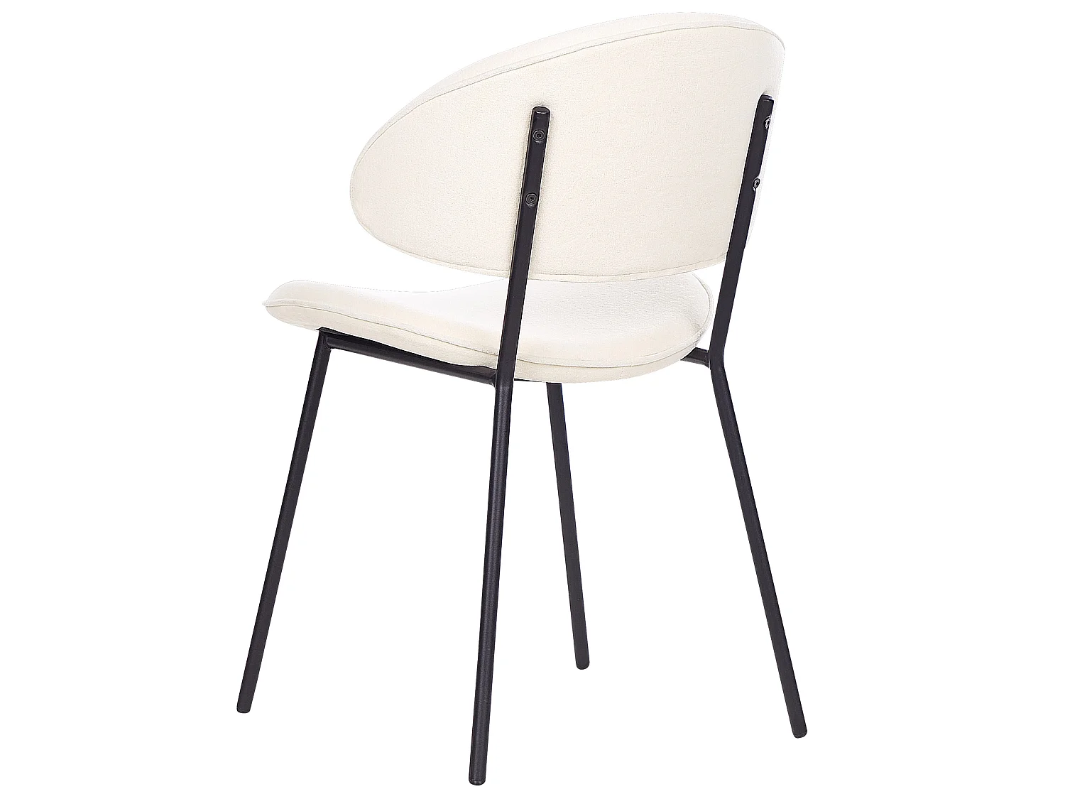 Set med 2 matstolar KIANA Ljusbeige