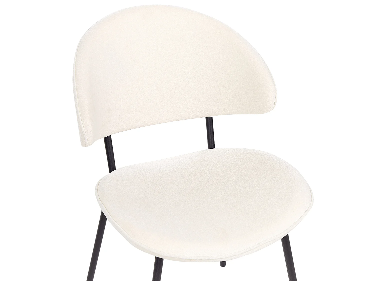 Set med 2 matstolar KIANA Ljusbeige
