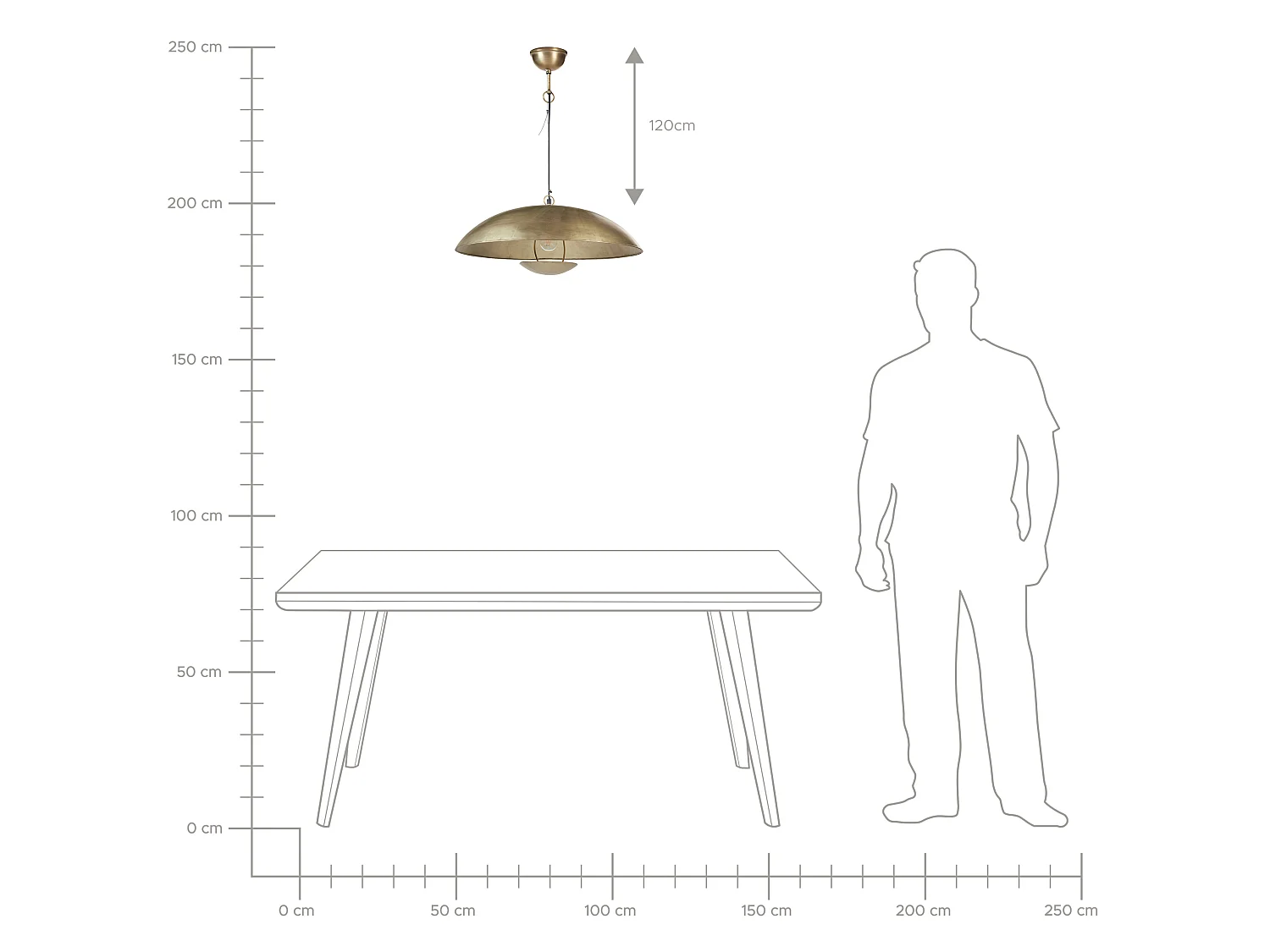 Hanglamp AGRANI Metaal Goud