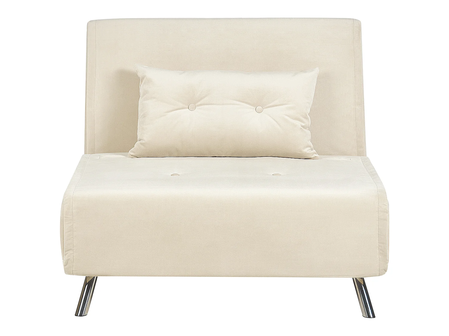 Divano letto singolo FARRIS Velluto Crema